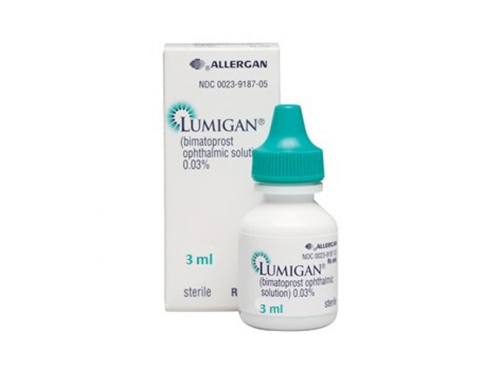 Bimatoprost Bottle — prescription drug image